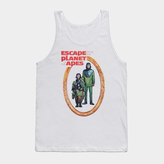 Escape from the Planet of the Apes 1971 Tank Top by the art origami